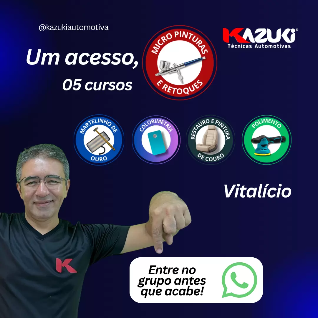 Banner Kazuki Micro Pinturas e Retoques Faixa Preta - @kazukiautomotiva